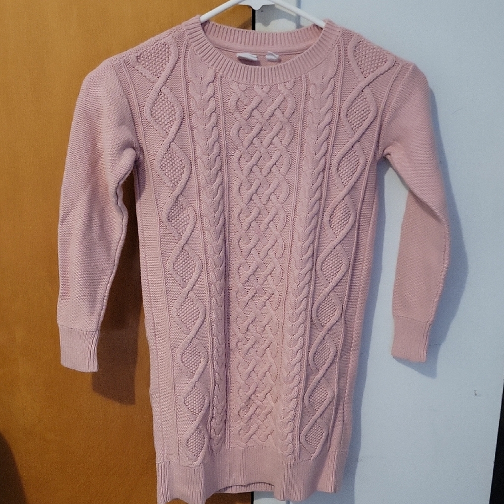 GAP Kids Pink Cable Knit Casual Dress